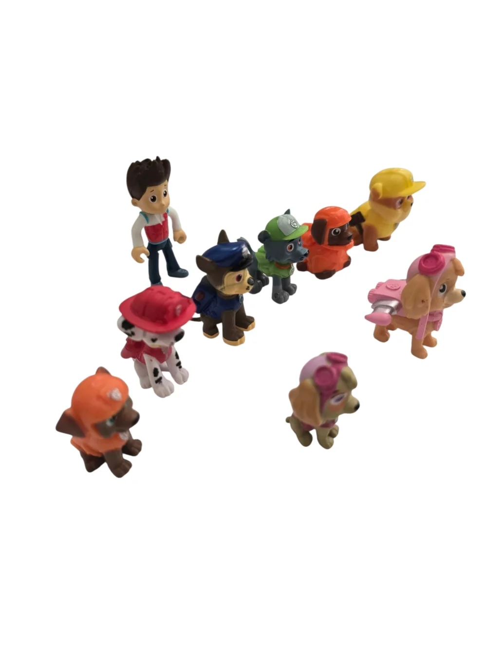 PAW Patrol Mini Figures Set Ryder + 8 Pups Small Toys 1–2.5”
